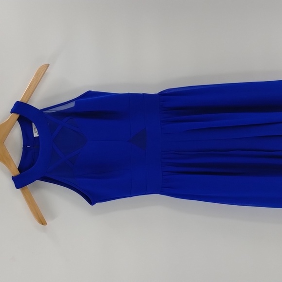 Sweet Storm Maxi Dress Size Small Blue Sleeveless Halter Formal Homecoming Gown - Picture 2 of 8